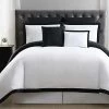 Truly Soft Everyday Hotel Border Black 7pc Duvet Set Home