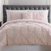 Truly Soft Arrow Pleated Blush Bed Comforter Set Home
