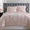 Truly Soft Pleated Blush Comforter Set Home