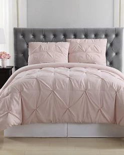 Truly Soft Pleated Blush Comforter Set Home