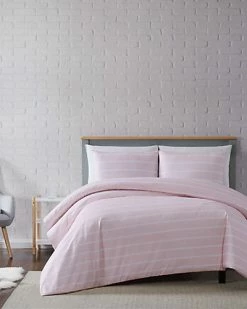 Truly Soft Maddow Stripe Blush Duvet Cover Set Home