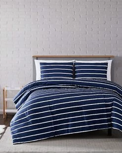 Truly Soft Maddow Stripe Navy Comforter Set Home