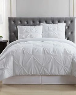 Truly Soft Pleated White Duvet Set Home