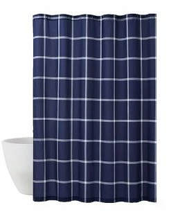 Truly Soft Printed Windowpane Shower Curtain Home