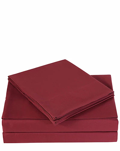 Truly Soft Everyday Burgundy Sheet Set Home