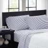 Truly Soft Pinstripe White Navy Sheet Set Home