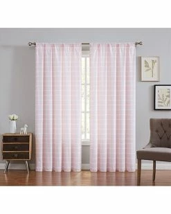 Truly Soft Maddow Stripe Blush Window Panel Pair Home