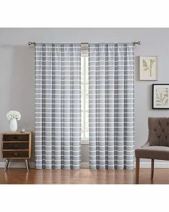 Truly Soft Maddow Stripe Window Panel Pair Home